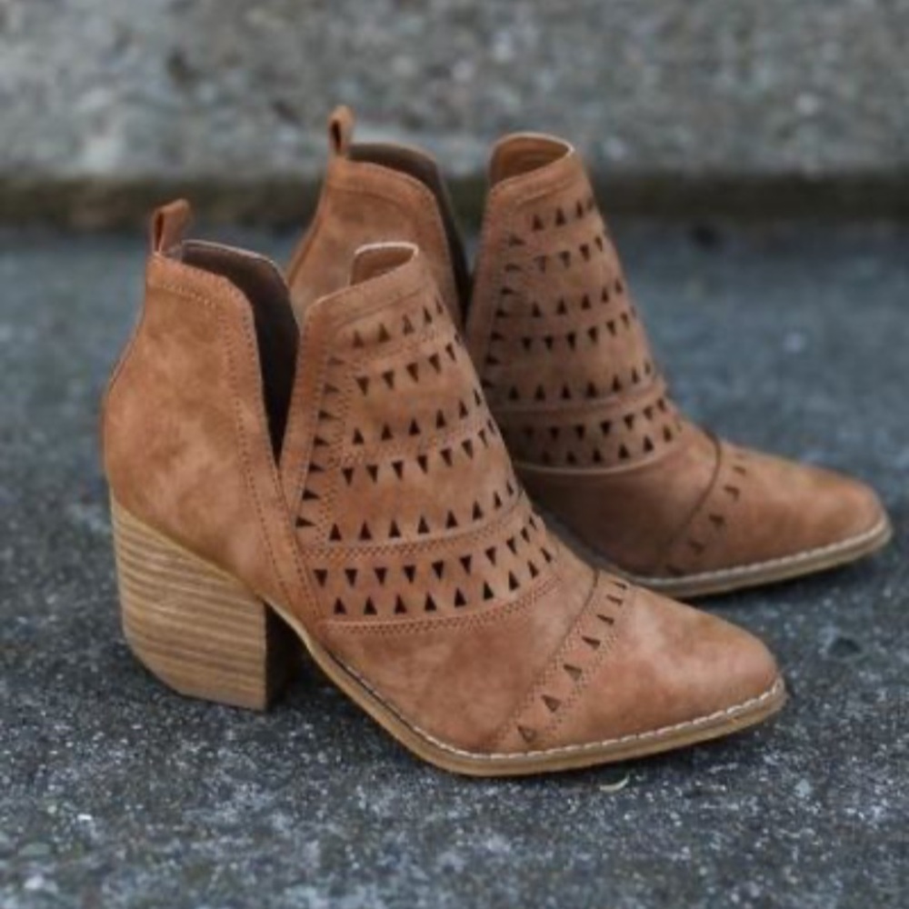 Stylish Tan Ankle Booties
